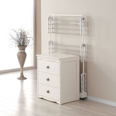 Tendedero Torre Plegable 3 Niveles con Ruedas